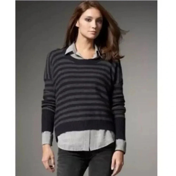 Vince Wool & Camel Blend Slouchy Knit Sweater - Picture 2 of 10